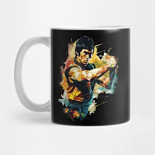 Bruce lee kung fu WPAP Art Mug